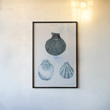 Blue Bay VII by Deborah Revell. shown as a paper print in a black flame. Available as a archival giclee rolled canvas, fine art paper, or poster print. SKU 91282h.