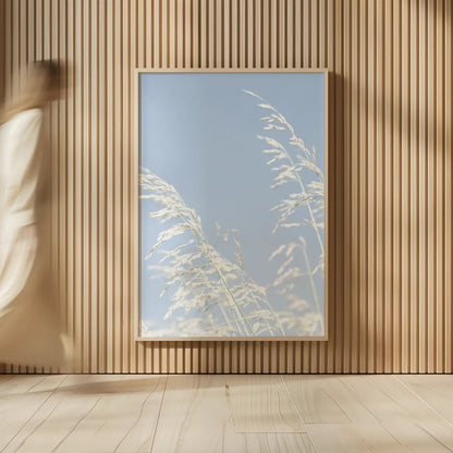 Blue Breeze by Deborah Revell. shown as over sized large wall art. Available as an archival giclee rolled canvas, fine art paper, or poster print. SKU 91142h.