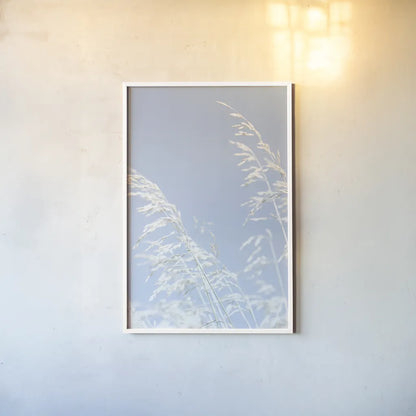 Blue Breeze by Deborah Revell. shown as a paper print in a white frame. Available as a archival giclee rolled canvas, fine art paper, or poster print. SKU 91142h.