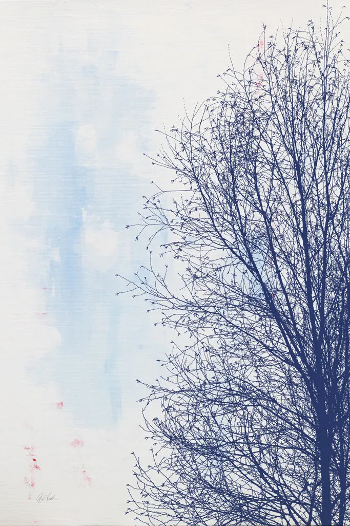 Blue Tree by Deborah Revell. SKU 90973h. Archival Giclee Fine art print for wall decor.