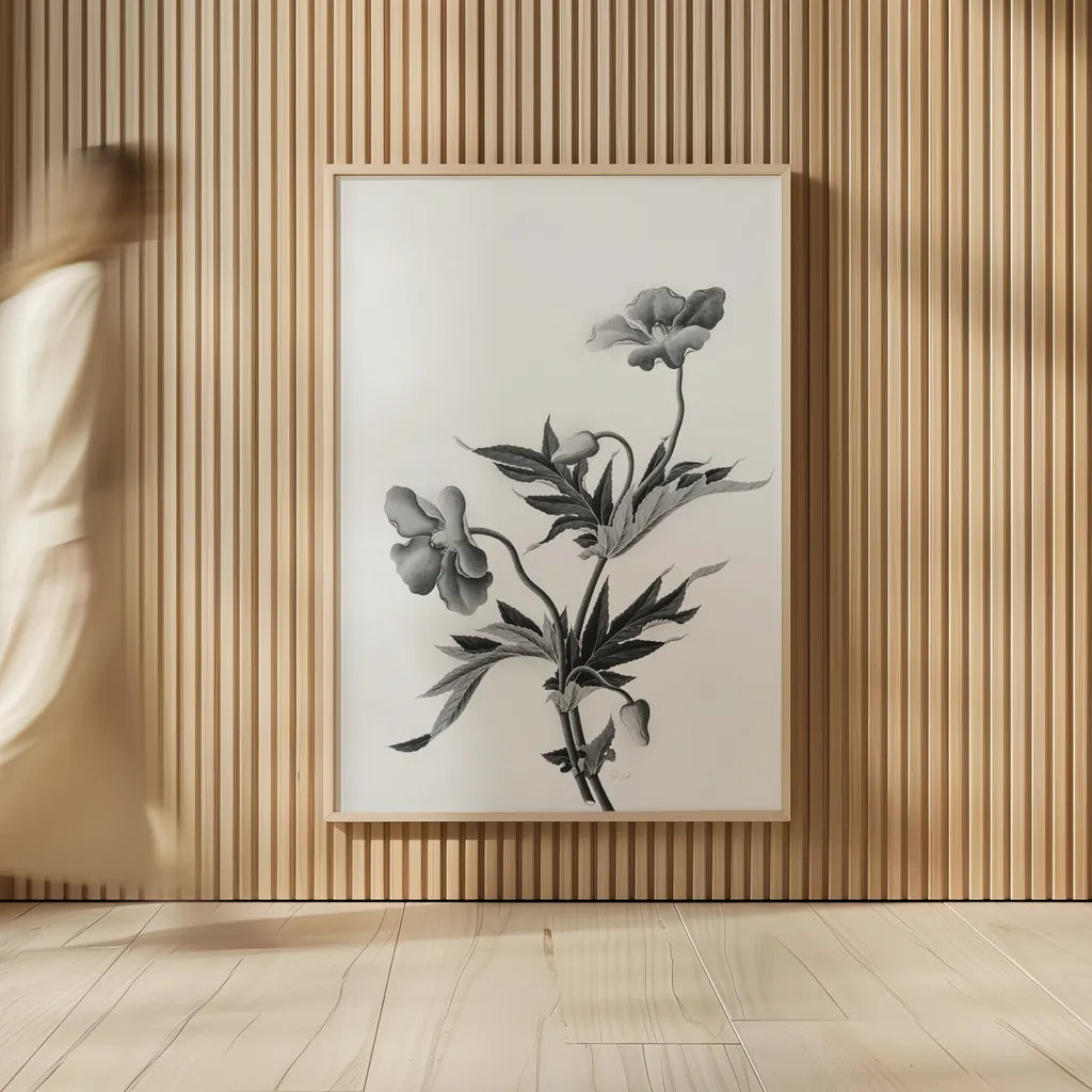 Botanical II by Deborah Revell. shown as over sized large wall art. Available as an archival giclee rolled canvas, fine art paper, or poster print. SKU 96568h.