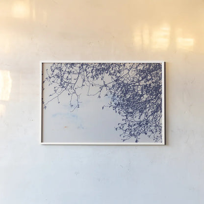 Branches by Deborah Revell. shown as a paper print in a white frame. Available as a archival giclee rolled canvas, fine art paper, or poster print. SKU 90978i.