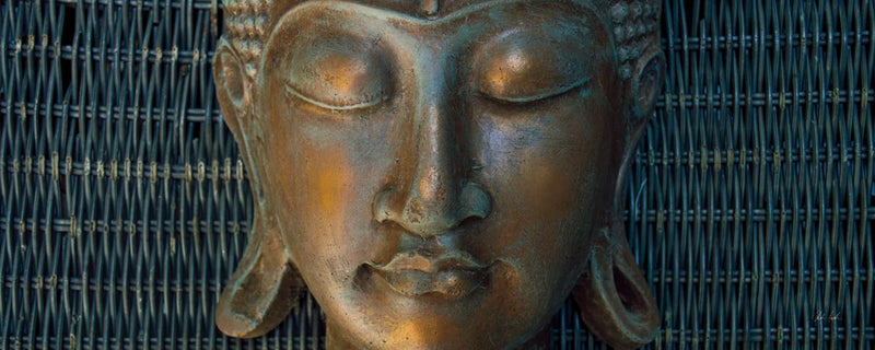 Bronze Buddha Close Up by Deborah Revell