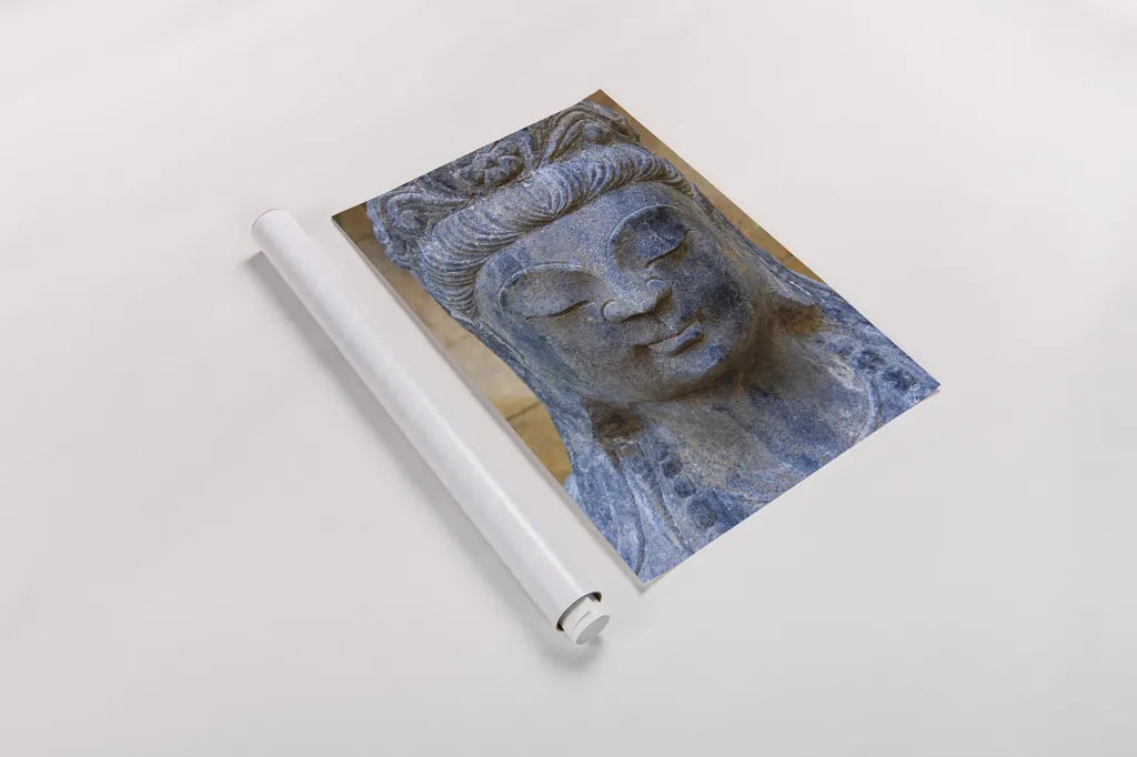 Buddha by Deborah Revell. shown as a rolled paper print. Available as archival giclee rolled canvas, fine art paper, or poster print. SKU 93999h.