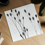 Buds I by Deborah Revell. Shown as a detailed flat fine art print, highlighting archival giclee quality. Available as an archival giclee rolled canvas, fine art paper, or poster print. SKU 92266a.