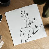 Buds II by Deborah Revell. Shown as a detailed flat fine art print, highlighting archival giclee quality. Available as an archival giclee rolled canvas, fine art paper, or poster print. SKU 92267a.