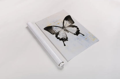 Butterfly I by Deborah Revell. shown as a rolled paper print. Available as archival giclee rolled canvas, fine art paper, or poster print. SKU 91143h.