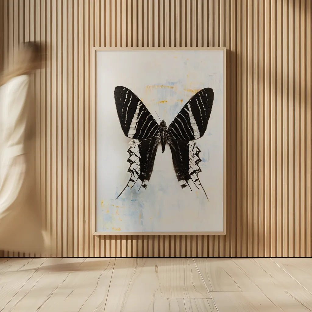 Butterfly III by Deborah Revell. shown as over sized large wall art. Available as an archival giclee rolled canvas, fine art paper, or poster print. SKU 91145h.