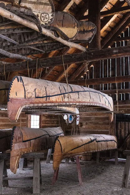 Canoe Barn II by Deborah Revell. SKU 99670h. Archival Giclee Fine art print for wall decor.