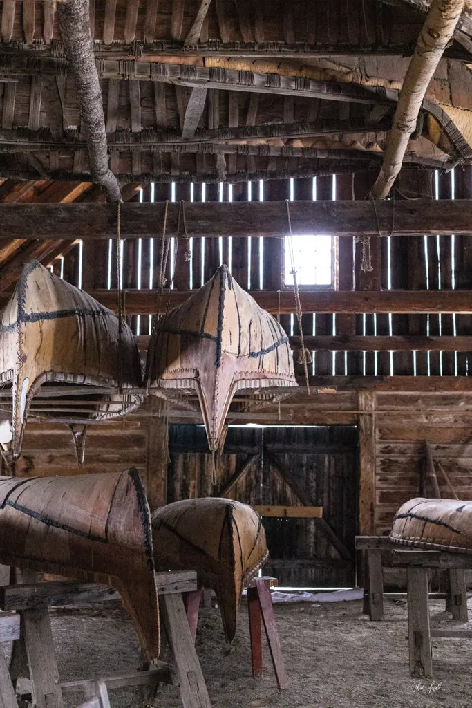 Canoe Barn III by Deborah Revell. SKU 99671h. Archival Giclee Fine art print for wall decor.