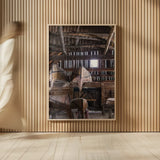 Canoe Barn III by Deborah Revell. shown as over sized large wall art. Available as an archival giclee rolled canvas, fine art paper, or poster print. SKU 99671h.