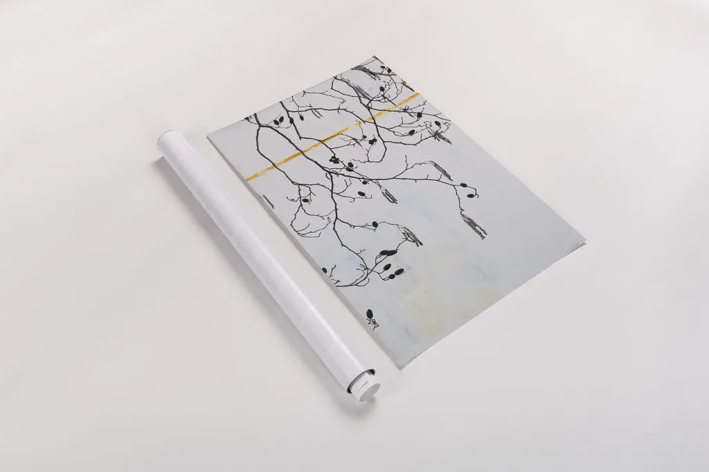 Catkins by Deborah Revell. shown as a rolled paper print. Available as archival giclee rolled canvas, fine art paper, or poster print. SKU 90974h.