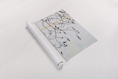 Catkins by Deborah Revell. shown as a rolled paper print. Available as archival giclee rolled canvas, fine art paper, or poster print. SKU 90974h.