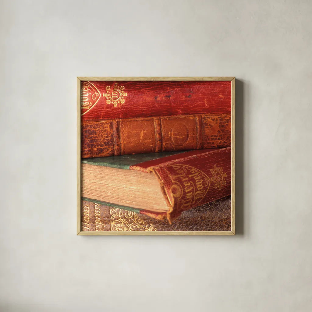 Close Text II by Deborah Revell. Shown in a natural wood glass frame for a timeless modern aesthetic. Available as an archival giclee rolled canvas, fine art paper, or poster print. SKU 96915a.