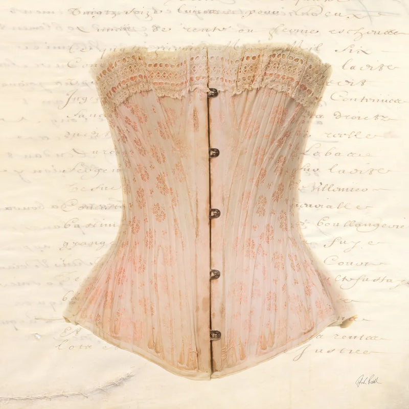Corset VI by Deborah Revell. SKU 92288a. Archival Giclee Fine art print for wall decor.