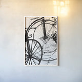 Cycle I by Deborah Revell. shown as a paper print in a white frame. Available as a archival giclee rolled canvas, fine art paper, or poster print. SKU 104306h.