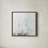 Daisy Meadow by Deborah Revell. Shown in a sleek black glass frame for a contemporary gallery look. Available as an archival giclee rolled canvas, fine art paper, or poster print. SKU 93435a.