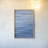 Dancing Sea III by Deborah Revell. shown as a paper print in a natural frame. Available as a archival giclee rolled canvas, fine art paper, or poster print. SKU 102766h.