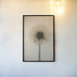 Dandelion by Deborah Revell. shown as a paper print in a black flame. Available as a archival giclee rolled canvas, fine art paper, or poster print. SKU 98515h.