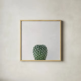 Desert Treasures IV by Deborah Revell. Shown in a natural wood glass frame for a timeless modern aesthetic. Available as an archival giclee rolled canvas, fine art paper, or poster print. SKU 94582a.