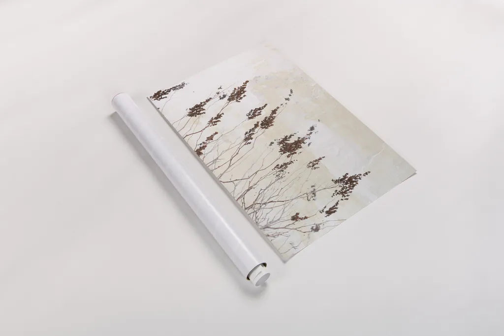 Earth and Lime I by Deborah Revell. shown as a rolled paper print. Available as archival giclee rolled canvas, fine art paper, or poster print. SKU 100045i.