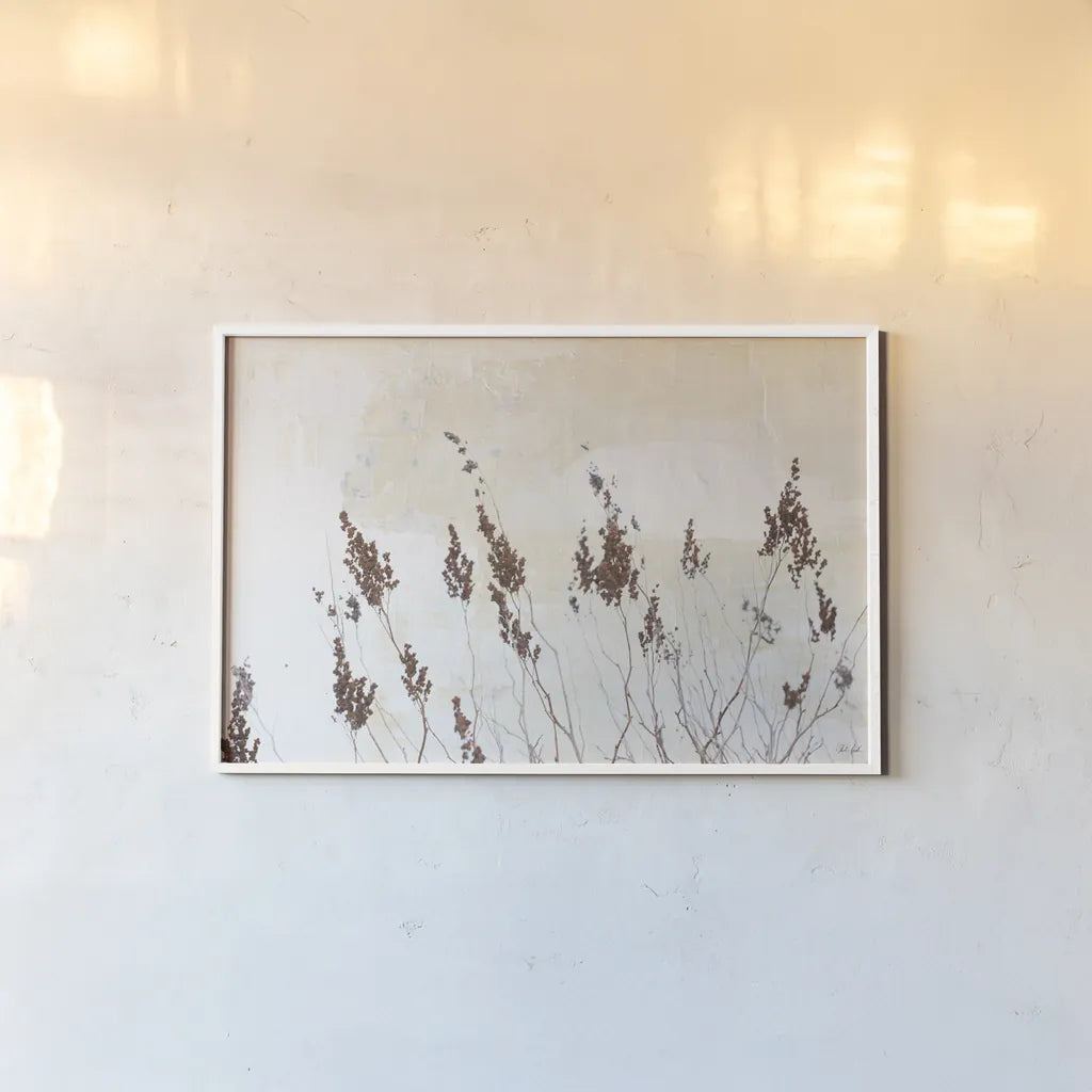 Earth and Lime I by Deborah Revell. shown as a paper print in a white frame. Available as a archival giclee rolled canvas, fine art paper, or poster print. SKU 100045i.