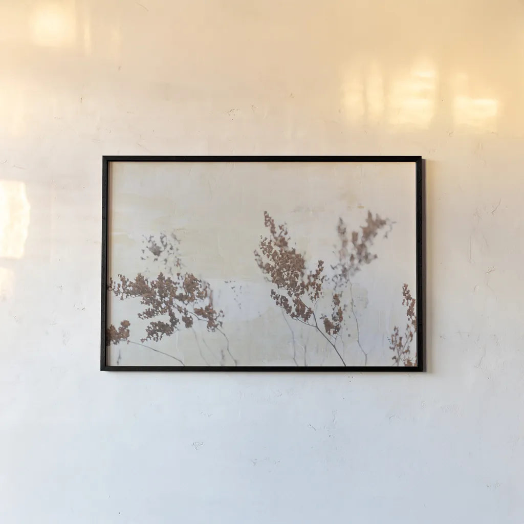 Earth and Lime II by Deborah Revell. shown as a paper print in a black flame. Available as a archival giclee rolled canvas, fine art paper, or poster print. SKU 100046i.