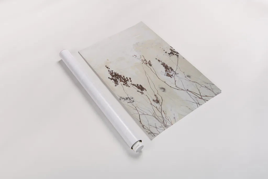 Earth and Lime III by Deborah Revell. shown as a rolled paper print. Available as archival giclee rolled canvas, fine art paper, or poster print. SKU 100047h.