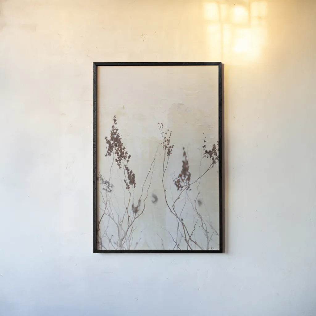 Earth and Lime III by Deborah Revell. shown as a paper print in a black flame. Available as a archival giclee rolled canvas, fine art paper, or poster print. SKU 100047h.