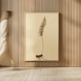 Eastdown Fern II by Deborah Revell. shown as over sized large wall art. Available as an archival giclee rolled canvas, fine art paper, or poster print. SKU 104176h.