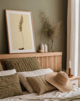 Eastdown Fern II by Deborah Revell. shown as a paper print in a natural frame. Available as a archival giclee rolled canvas, fine art paper, or poster print. SKU 104176h.
