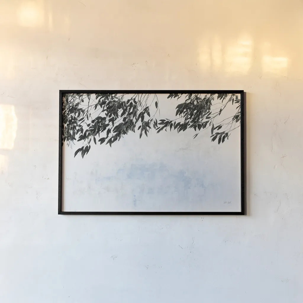 Eucalyptus by Deborah Revell. shown as a paper print in a black flame. Available as a archival giclee rolled canvas, fine art paper, or poster print. SKU 93443i.