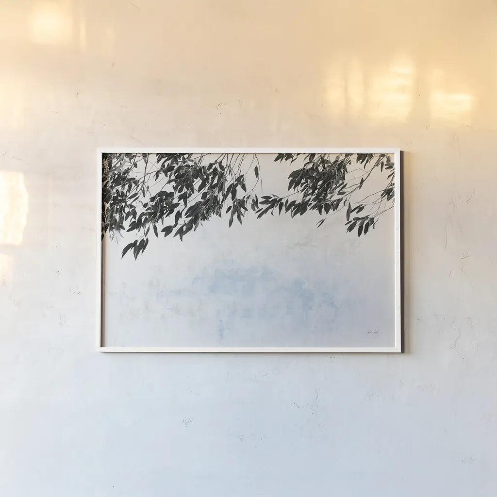 Eucalyptus by Deborah Revell. shown as a paper print in a white frame. Available as a archival giclee rolled canvas, fine art paper, or poster print. SKU 93443i.