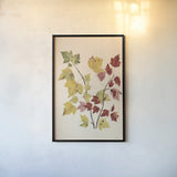 Fall Leaves III Muted by Deborah Revell. shown as a paper print in a black flame. Available as a archival giclee rolled canvas, fine art paper, or poster print. SKU 98638h.