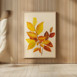 Fall Leaves IV by Deborah Revell. shown as over sized large wall art. Available as an archival giclee rolled canvas, fine art paper, or poster print. SKU 96591h.