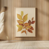 Fall Leaves IV Muted by Deborah Revell. shown as over sized large wall art. Available as an archival giclee rolled canvas, fine art paper, or poster print. SKU 98639h.
