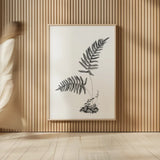 Fern Noir III by Deborah Revell. shown as over sized large wall art. Available as an archival giclee rolled canvas, fine art paper, or poster print. SKU 96599h.