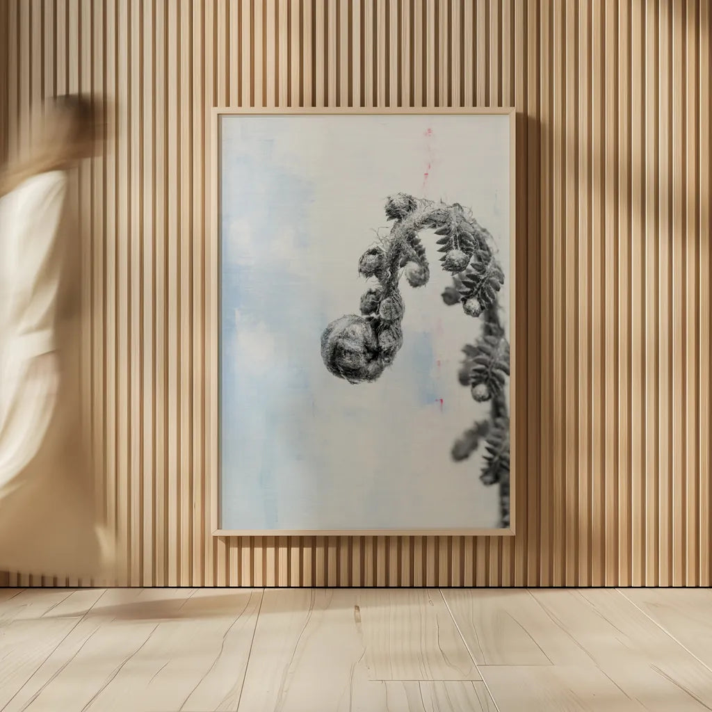 Fiddle Fern II by Deborah Revell. shown as over sized large wall art. Available as an archival giclee rolled canvas, fine art paper, or poster print. SKU 94827h.