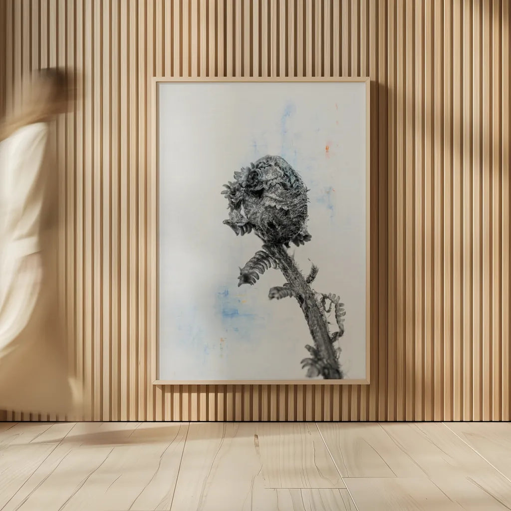 Fiddle Fern V by Deborah Revell. shown as over sized large wall art. Available as an archival giclee rolled canvas, fine art paper, or poster print. SKU 94830h.