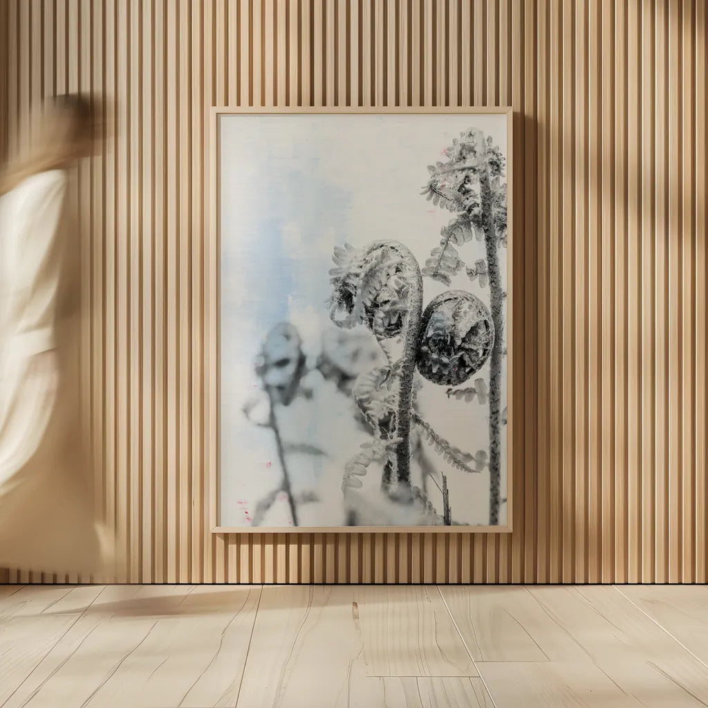 Fiddle Fern VI by Deborah Revell. shown as over sized large wall art. Available as an archival giclee rolled canvas, fine art paper, or poster print. SKU 94831h.