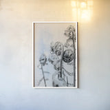 Fiddle Fern VI by Deborah Revell. shown as a paper print in a white frame. Available as a archival giclee rolled canvas, fine art paper, or poster print. SKU 94831h.