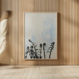 Fiddle Fern VII by Deborah Revell. shown as over sized large wall art. Available as an archival giclee rolled canvas, fine art paper, or poster print. SKU 94832h.