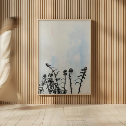 Fiddle Fern VII by Deborah Revell. shown as over sized large wall art. Available as an archival giclee rolled canvas, fine art paper, or poster print. SKU 94832h.