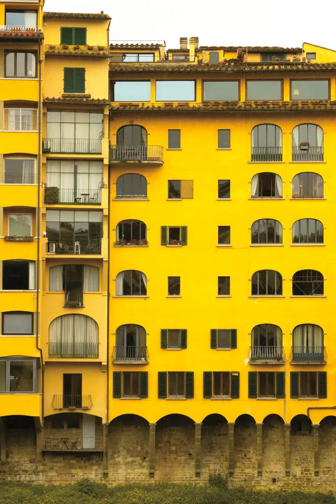 Florence Yellow by Deborah Revell. SKU 95015h. Archival Giclee Fine art print for wall decor.
