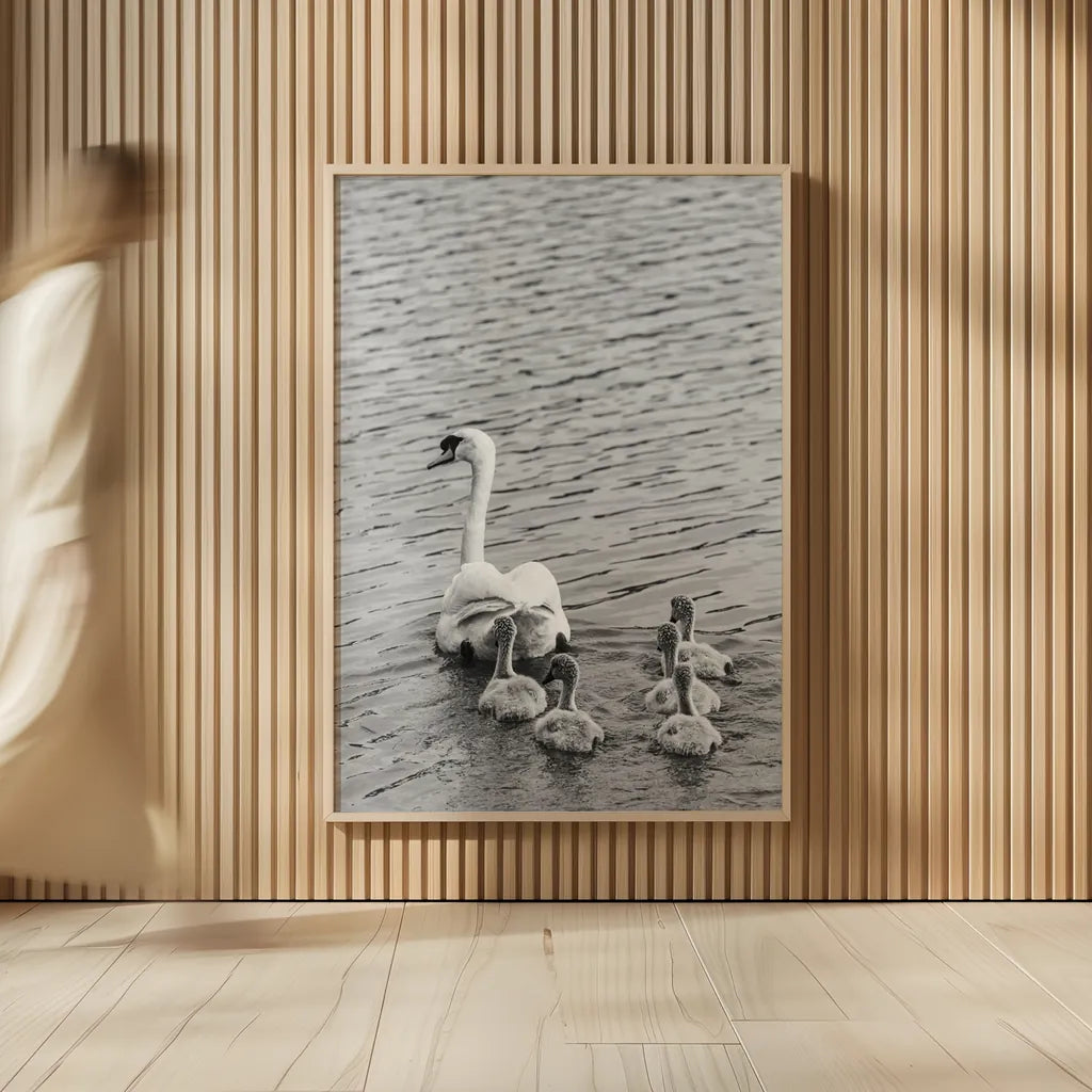 Follow the Leader by Deborah Revell. shown as over sized large wall art. Available as an archival giclee rolled canvas, fine art paper, or poster print. SKU 96817h.