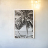 Fort Zachary Beach I BW by Deborah Revell. shown as a paper print in a white frame. Available as a archival giclee rolled canvas, fine art paper, or poster print. SKU 103788h.