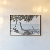 Fort Zachary Beach II by Deborah Revell. shown as a paper print in a natural frame. Available as a archival giclee rolled canvas, fine art paper, or poster print. SKU 103789i.