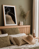 Frans Pumpkin I by Deborah Revell. shown as a paper print in a natural frame. Available as a archival giclee rolled canvas, fine art paper, or poster print. SKU 102839h.