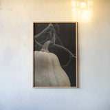 Frans Pumpkin I by Deborah Revell. shown as a paper print in a natural frame. Available as a archival giclee rolled canvas, fine art paper, or poster print. SKU 102839h.