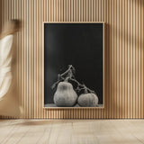 Frans Pumpkin III by Deborah Revell. shown as over sized large wall art. Available as an archival giclee rolled canvas, fine art paper, or poster print. SKU 102841h.